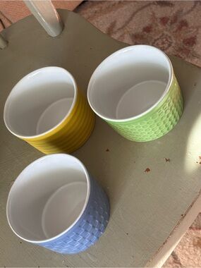 Over and back Portugal 3 Ceramic Multi-Color 8oz  Ramekin Set